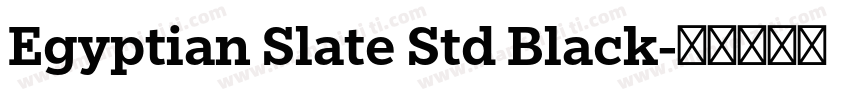 Egyptian Slate Std Black字体转换